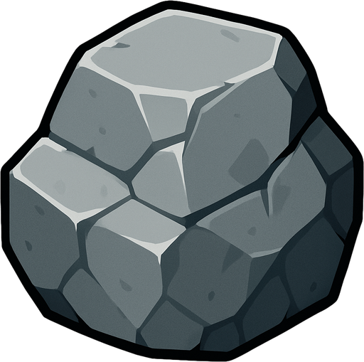 stone.
In-Game asset.  2d.  High contrast.  No shadows
