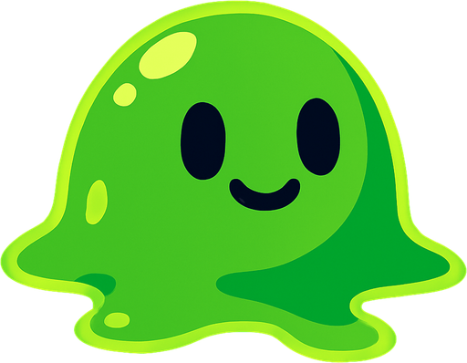 slime.
In-Game asset.  2d.  High contrast.  No shadows