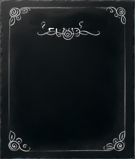 Word "ELIXIR" in chalk. SMALL AND CLOSE TO THE TOP.