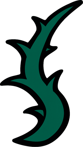thorn.
In-Game asset.  2d.  High contrast.  No shadows