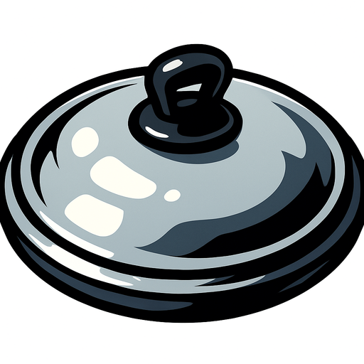 Tencere kapağı..
In-Game asset.  2d.  High contrast.  No shadows