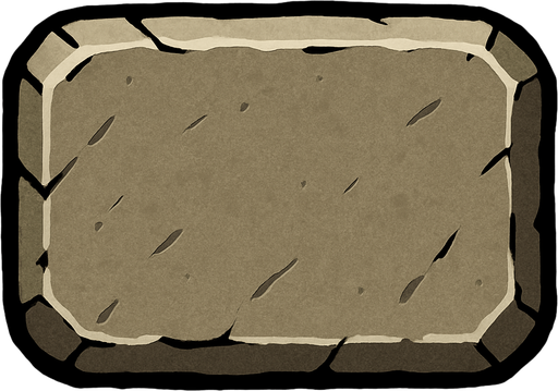 Stone effect button.
In-Game asset.  2d.  High contrast.  No shadows
