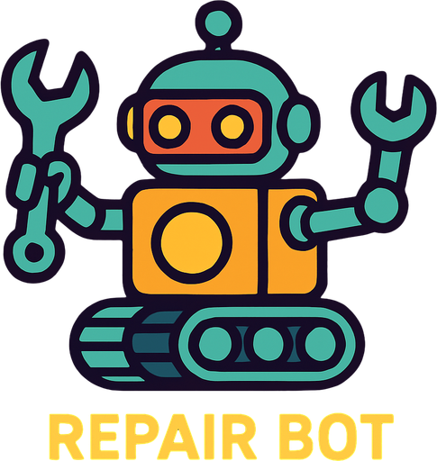 repairBot.
In-Game asset.  2d.  High contrast.  No shadows