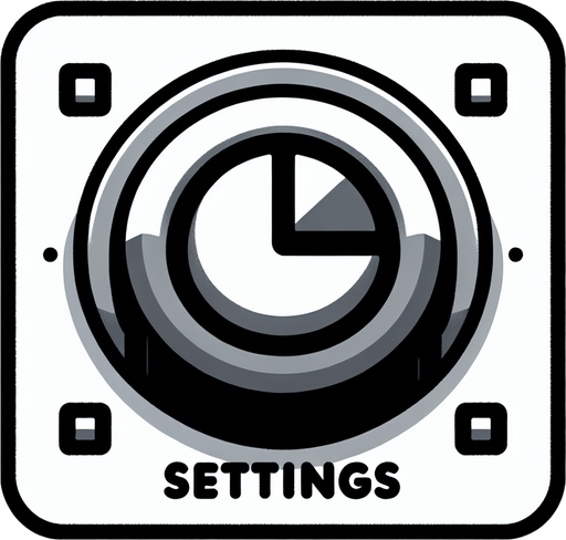 Settings Button. No extra stuff..
Single Game Texture. In-Game asset. 2d. Blank background. High contrast. No shadows.