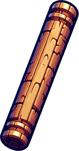 Imagine a rod.
Single Game Texture. In-Game asset. 2d. Blank background. High contrast. No shadows.