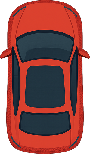 a top down red car


. No background. Transparent background. Blank background. No shadows. 2d. In-Game asset. flat