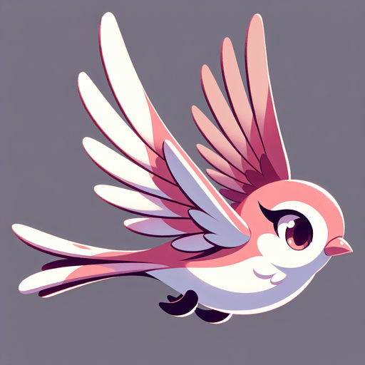 Bird.
2D cartoon, no background