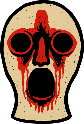 scp 173 head.
In-Game asset.  2d.  High contrast.  No shadows