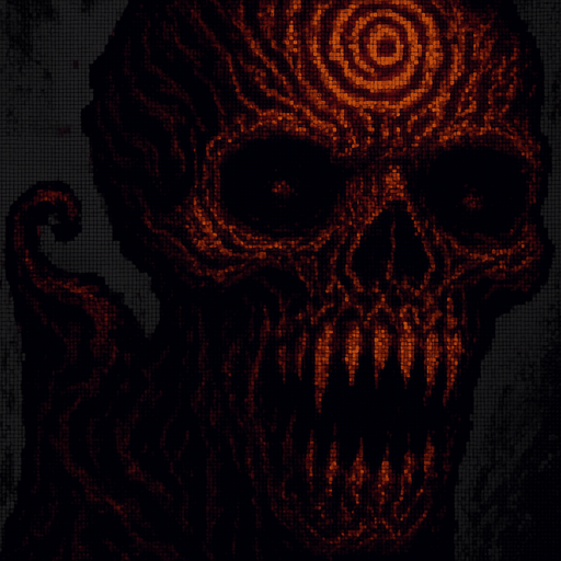 horror uncanny scary pixelated