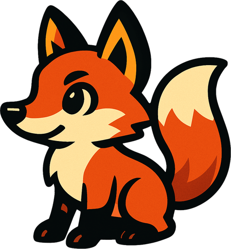 Fox.
In-Game asset.  2d.  High contrast.  No shadows