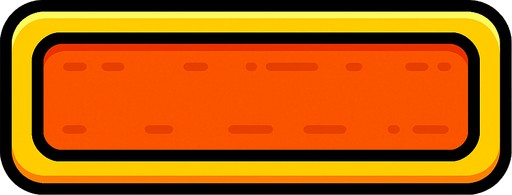 Long button.
In-Game asset.  2d.  High contrast.  No shadows