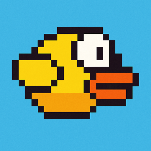 a bird like flappy bird but they are not same
In-Game asset.  2d.  High contrast. pixel