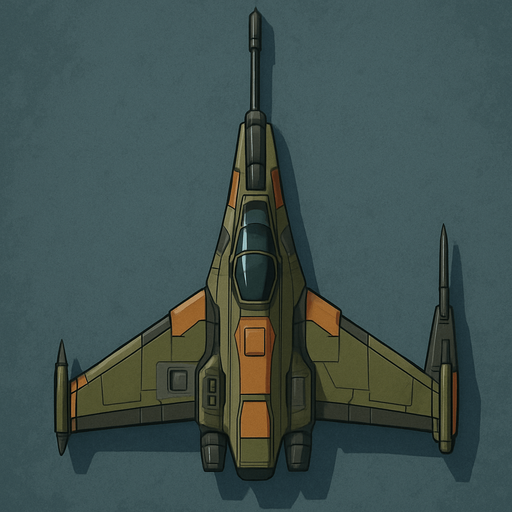 sniper spaceship top view