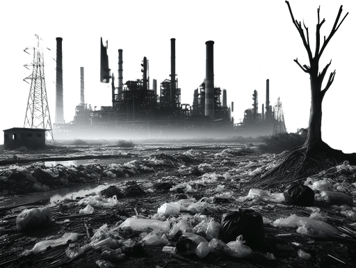 Pollution . High contrast.