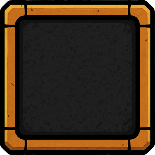 inventory background cell border square.
In-Game asset.  2d.  High contrast.  No shadows