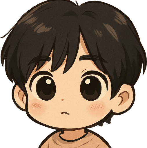 make him in cartoon chibi style, retains his characteristic features as his round face with soft cheeks, big innocent baby eyes and a curious maknae look