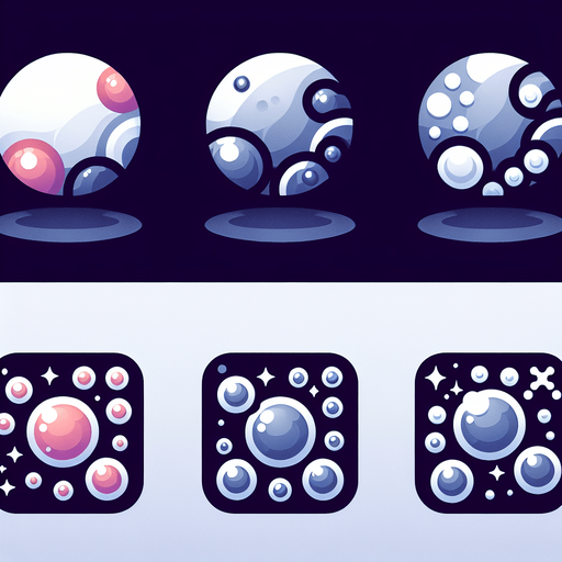 Bubbles.
Single Game Texture.  In-Game asset.  2d.  Blank background.  High contrast.  No shadows