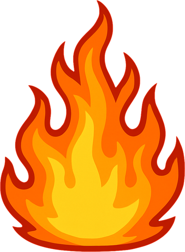 fire.
In-Game asset.  2d.  High contrast.  No shadows