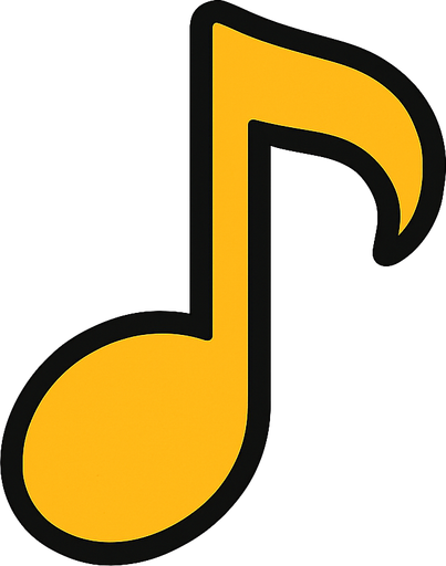 sarı 1 üçlük nota arka planı olmasın sade olsun 2d..
In-Game asset.  2d.  High contrast.  No shadows