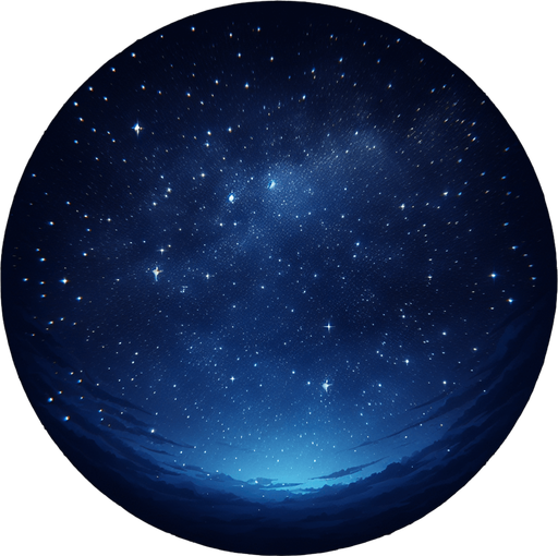 stary night sky.dark blue. no land. only sky Single Game Texture. In-Game asset. 2d. Blank background. High contrast. No shadows. Single Game Texture. In-Game asset. 2d. Blank background. High contrast. No shadows.
