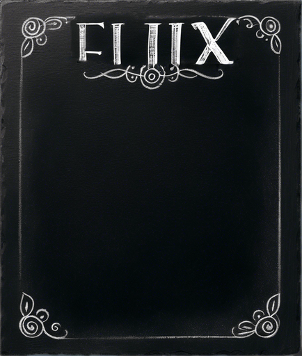 Word "ELIXIR" in chalk AT THE TOP