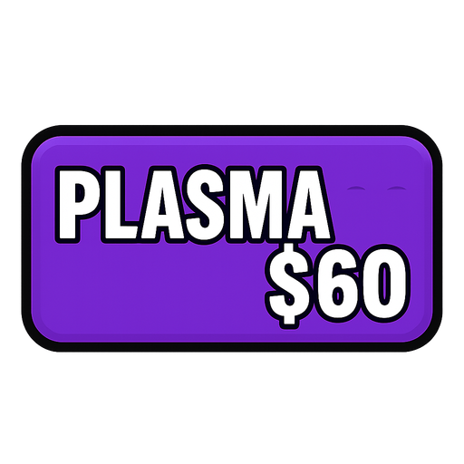 Make button purple and say Plasma $60
