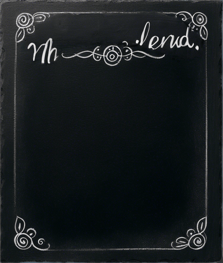 "NOVICE BLEND" handwritten in chalk