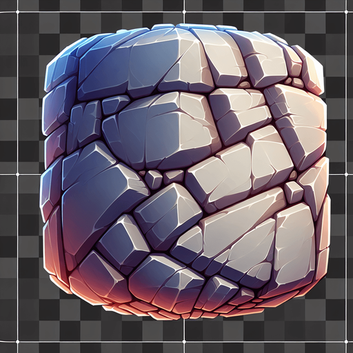 2d stone transparent background.
Single Game Texture. In-Game asset. 2d. Blank background. High contrast. No shadows.