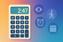 a normal calculator. time