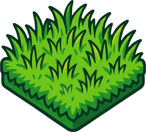grass square.
In-Game asset.  2d.  High contrast.  No shadows