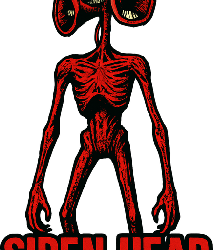 siren head.
In-Game asset.  2d.  High contrast.  No shadows