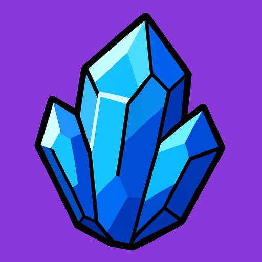 christal.
In-Game asset.  2d.  High contrast.  No shadows