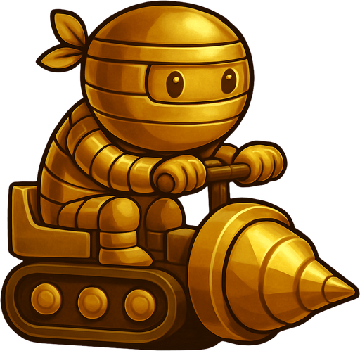 Same ninja character, with gold color