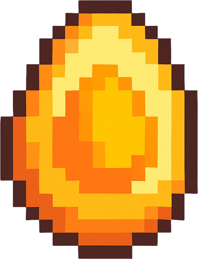 egg,pixelart.
In-Game asset.  2d.  High contrast.  No shadows