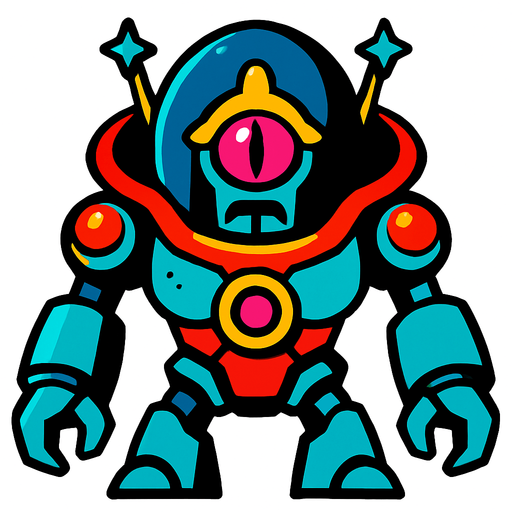 Boss espacial.
In-Game asset.  2d.  High contrast.  No shadows