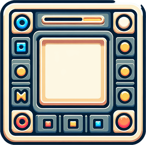 simple rectangular UI element for a panel in a quiz game..
Single Game Texture. In-Game asset. 2d. Blank background. High contrast. No shadows.