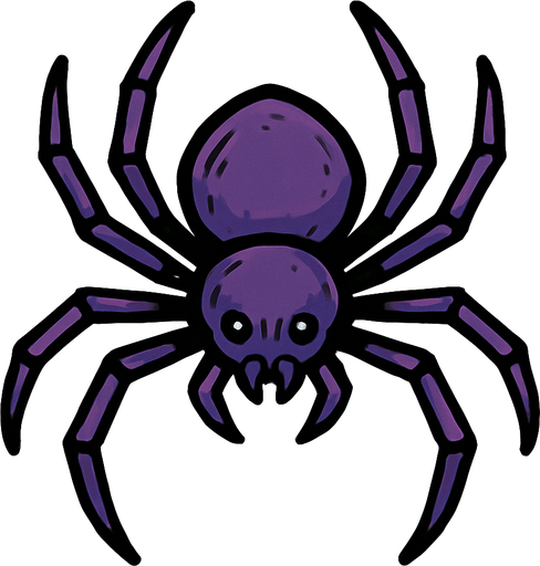 Araignée.
In-Game asset.  2d.  High contrast.  No shadows