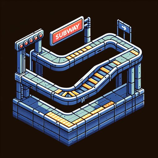 Make a subway Obstacle.
Single Game Texture. In-Game asset. 2d. Blank background. High contrast. No shadows.