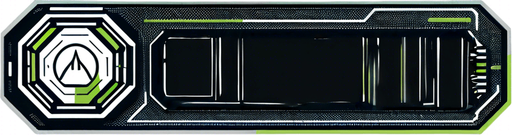 A black rectangle