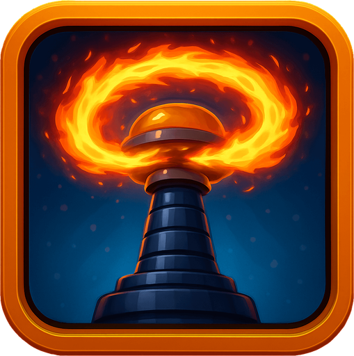 Не сильно отличающаяся башня но стреляет кольцом огня