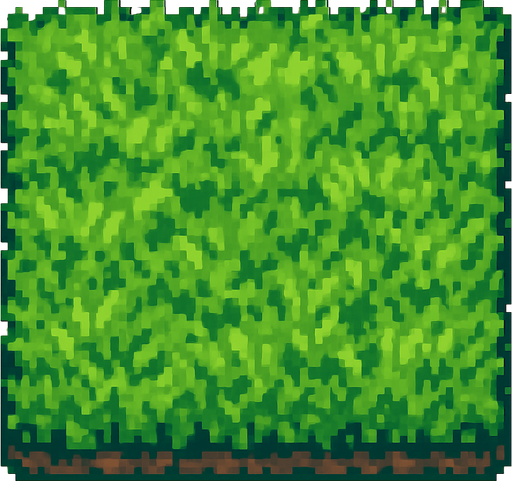 arazi pxelart sadece yeşillikle dolu.
In-Game asset.  2d.  High contrast.  No shadows
