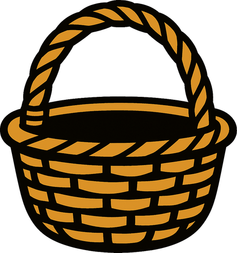 basket.
In-Game asset.  2d.  High contrast.  No shadows