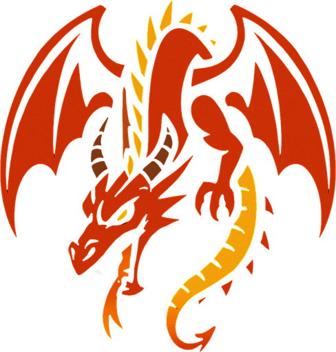 Yüzü Aşağı doğru duran 2d ejderha.
In-Game asset.  2d.  High contrast.  No shadows