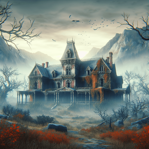 abandoned manor, halloween, 4k, high quality, landscape, digital art.
Single Game Texture. In-Game asset. 2d. Blank background. High contrast. No shadows.
