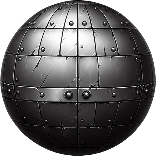 Metal.
Single Game Texture.  In-Game asset.  2d.  Blank background.  High contrast.  No shadows