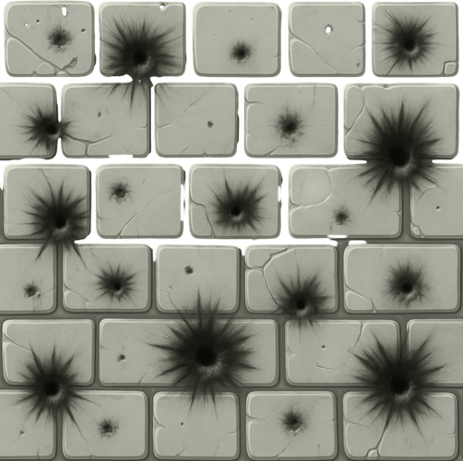 Agrega manchas de explosiones.