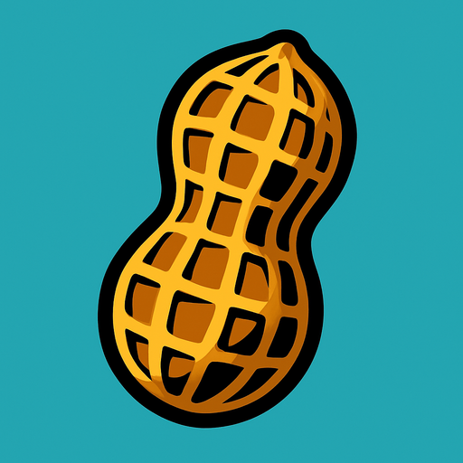 Peanut.
In-Game asset.  2d.  High contrast.  No shadows