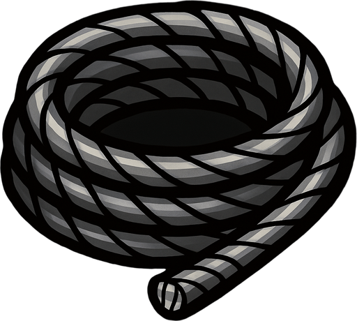 metal cable.
In-Game asset.  2d.  High contrast.  No shadows