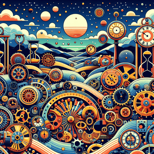 Simple Awesome background for clock chain reaction game. Vector high contrast.