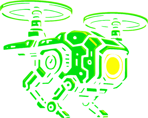 drone side view drone. cyberpunk theme, has yellow light. neon green color
In-Game asset.  2d.  High contrast.  No shadows